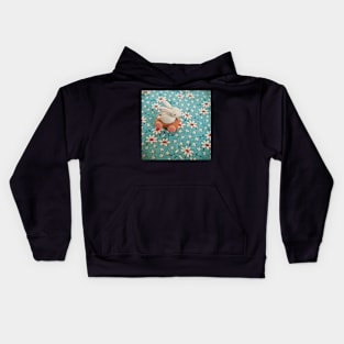 Bunny on Blue Kids Hoodie